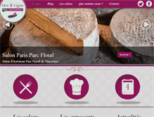 Tablet Screenshot of mer-et-vigne.fr